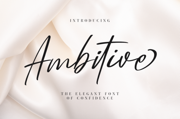 Ambitive: A Script Font for Elegant Branding