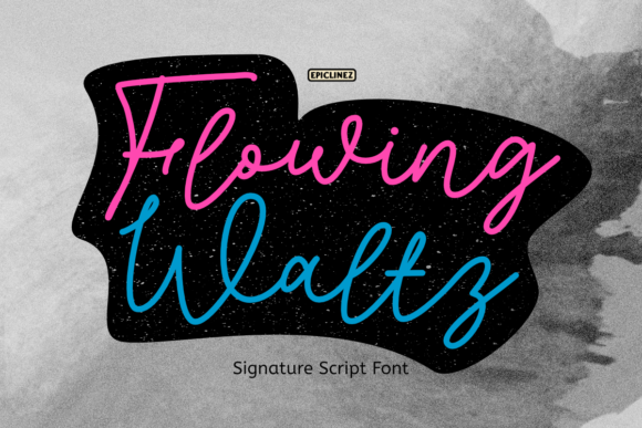 Flowing Waltz Typeface for Elegant Branding