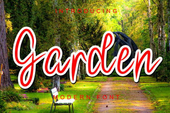 Garden Typeface: Sweet Script for Makers