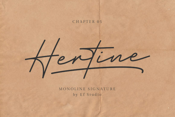 Hertine: A Friendly Script Font for Editorial Design