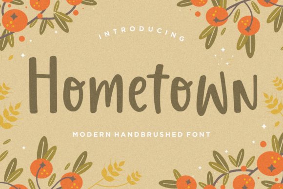 Hometown: A Handwritten Font for Bold Branding