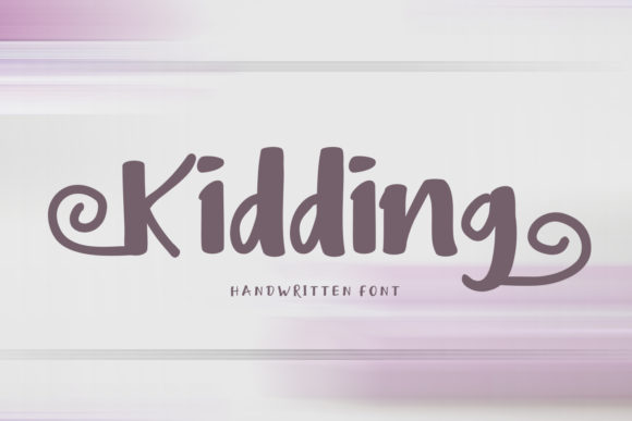 Kidding Font: Sweet Handwritten Style for Crafters