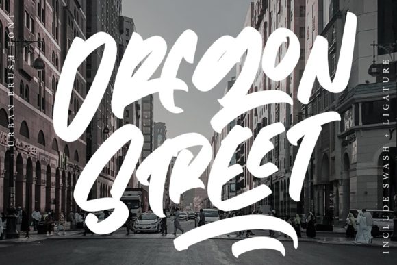 Oregon Street Font: A Bold Handwritten Typeface