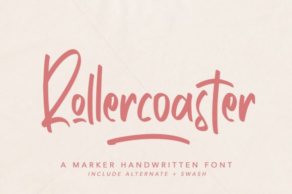 Rollercoaster: A Handwritten Font for Editorial Design