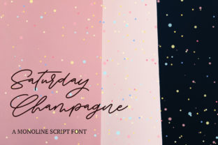 Saturday Champagne Font for Web Design