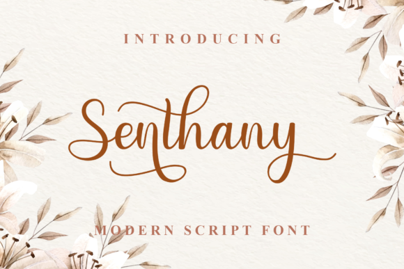 Senthany Font Review: Elegant Script for Luxury Brands
