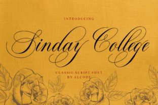 Sinday College: An Elegant Script Font for Digital Design
