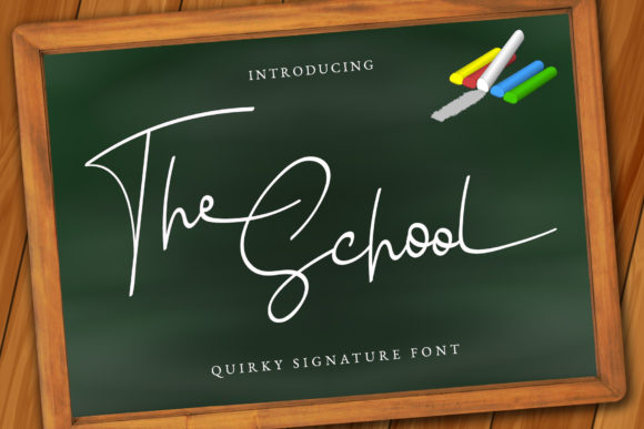 The School Script Font for Crafters