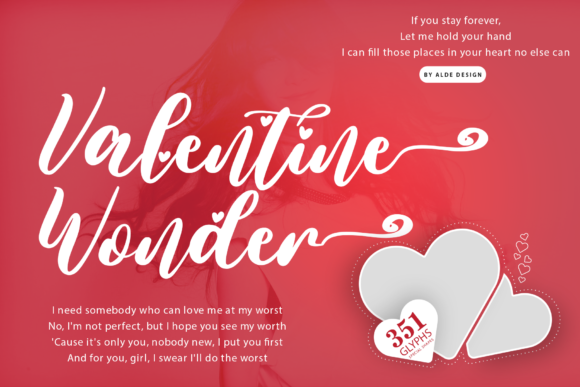 Valentine Wonder: A Handwritten Font for Campaigns